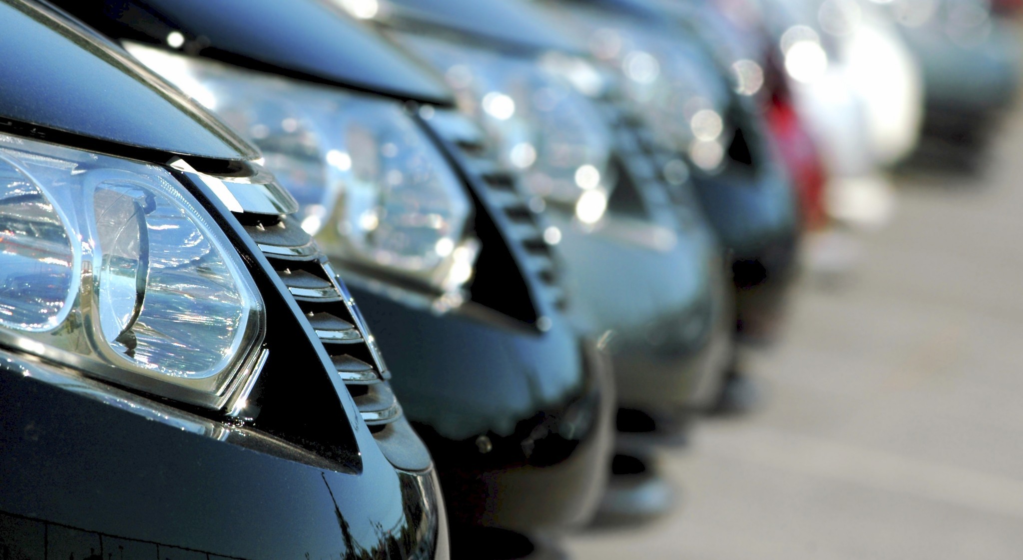 cars parked for rental